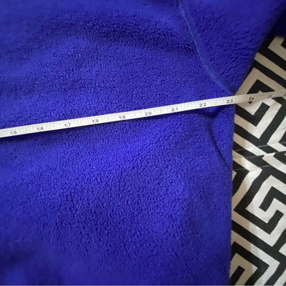 Vintage Patagonia purple retro Synchilla fleece exposed blue zipper - Picture 12 of 15